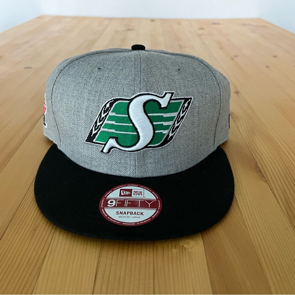 Saskatchewan Roughriders New Era Green and Black Snapback Hat